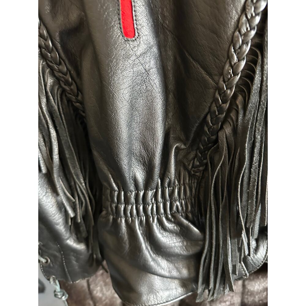 Hot Leathers women’s black friinge jacket - Picture 7 of 12